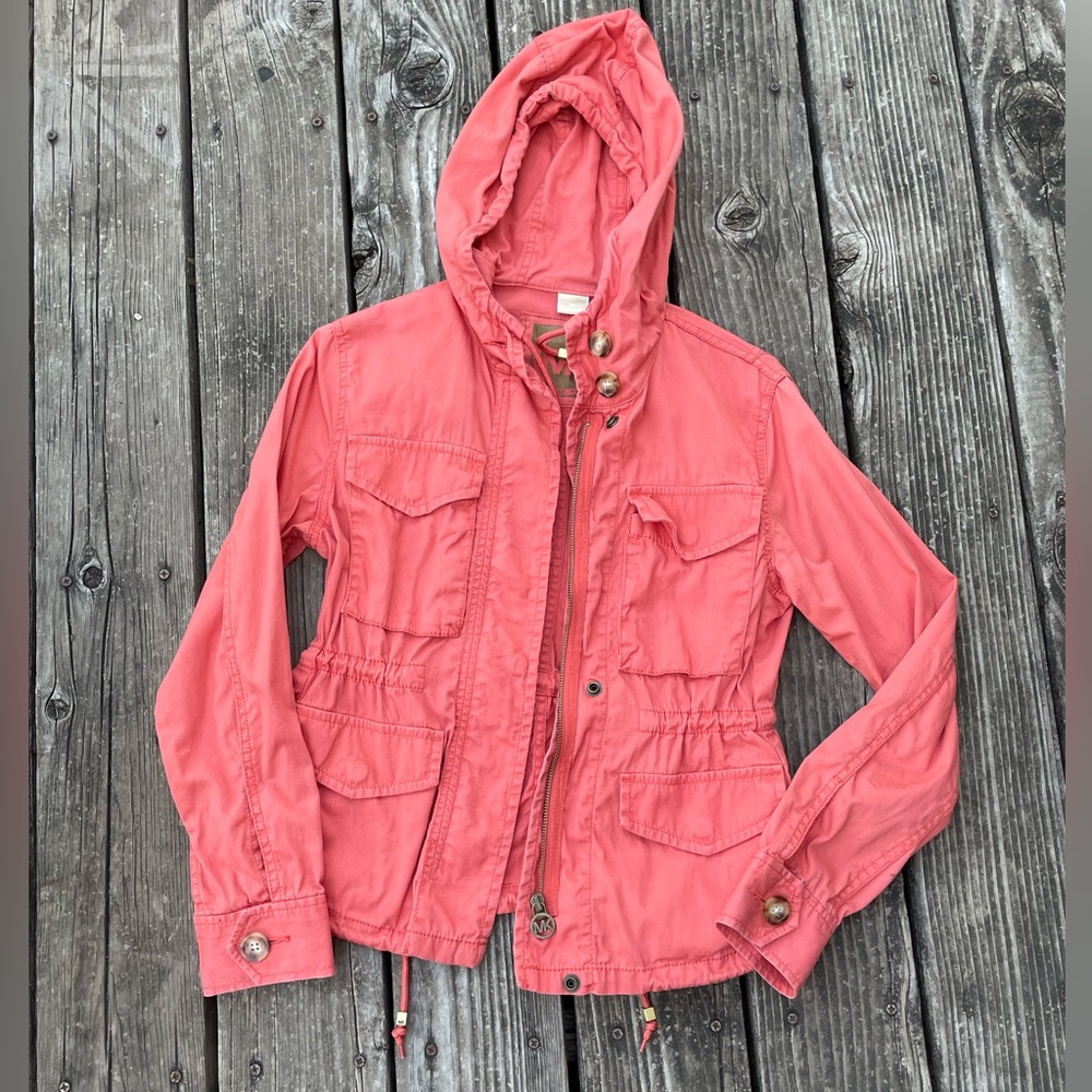 Michael Kors hooded utility jacket